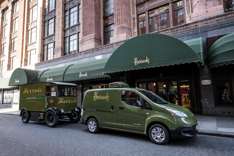 Harrods goes electric with Nissan