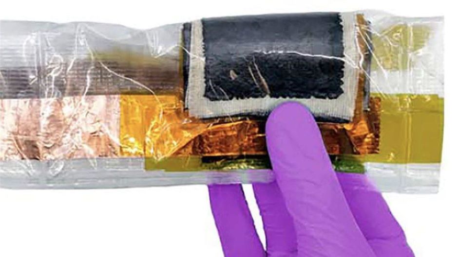 The Engineer Flexible supercapacitor patch adds power to textile